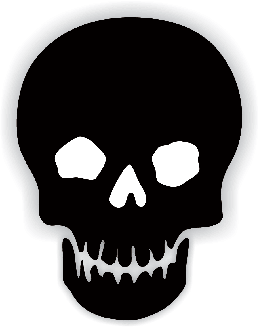 шаблон черепа на Хэллоуин