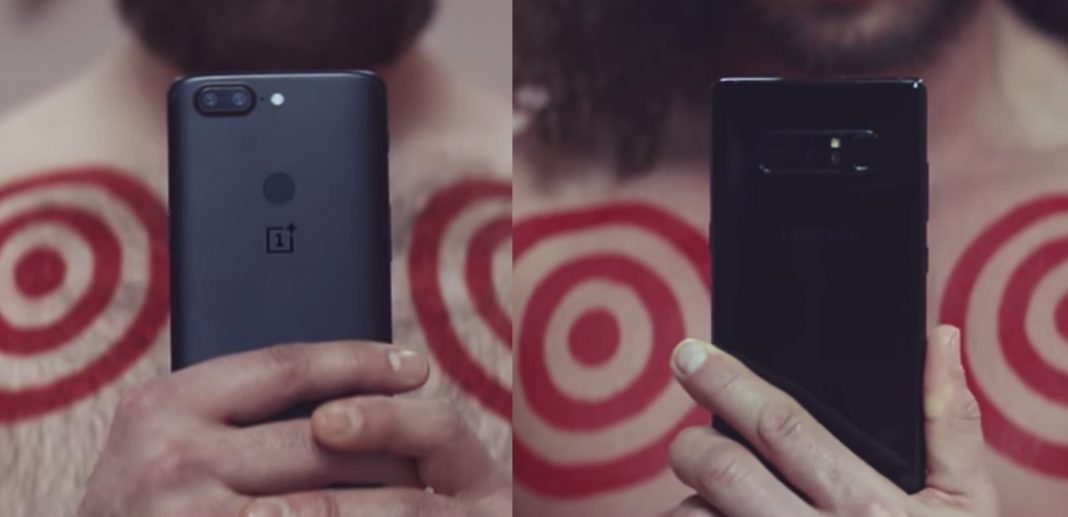 Samsung Galaxy Note 8 vs OnePlus 5T