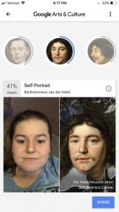 Google Arts and Culture селфи