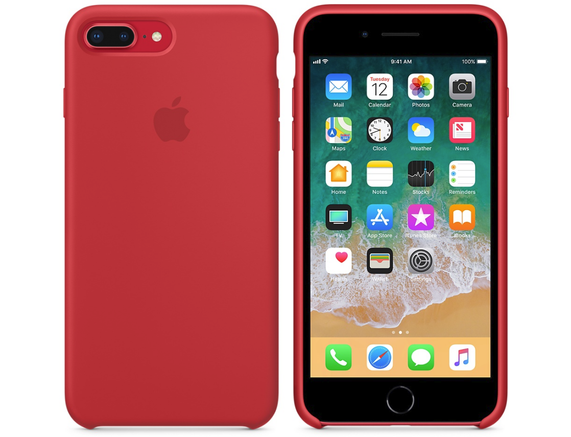 Силиконовый бампер (Product) RED iPhone 8 Plus