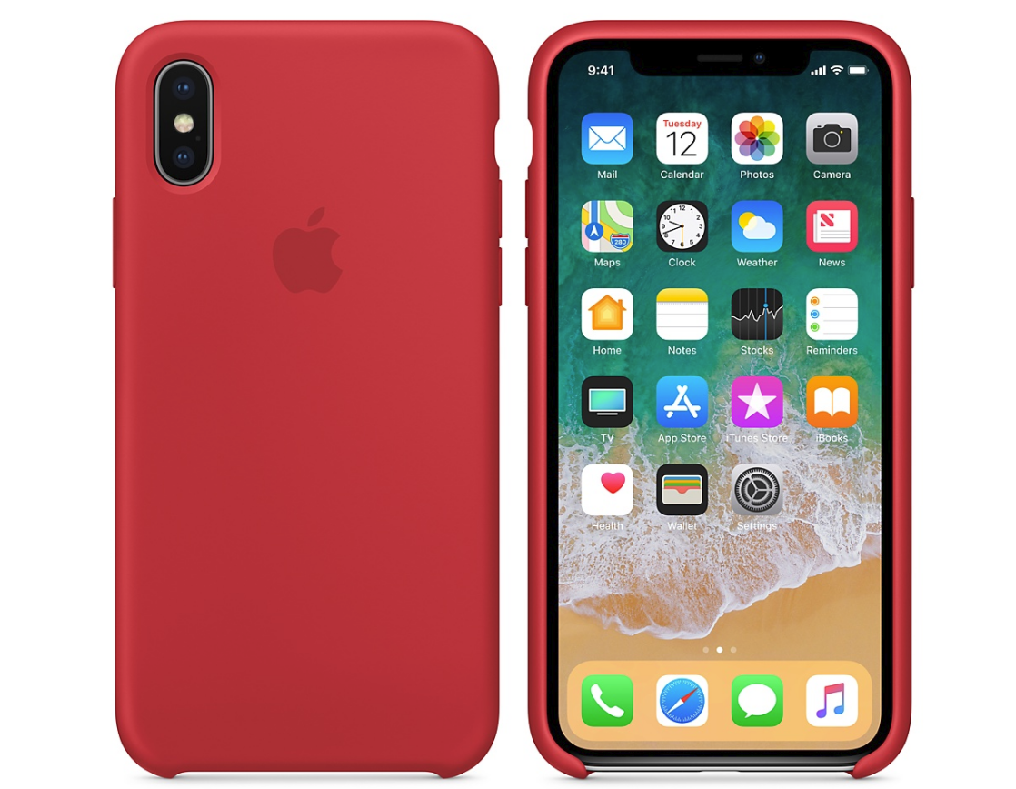Силиконовый бампер (Product) RED iPhone X