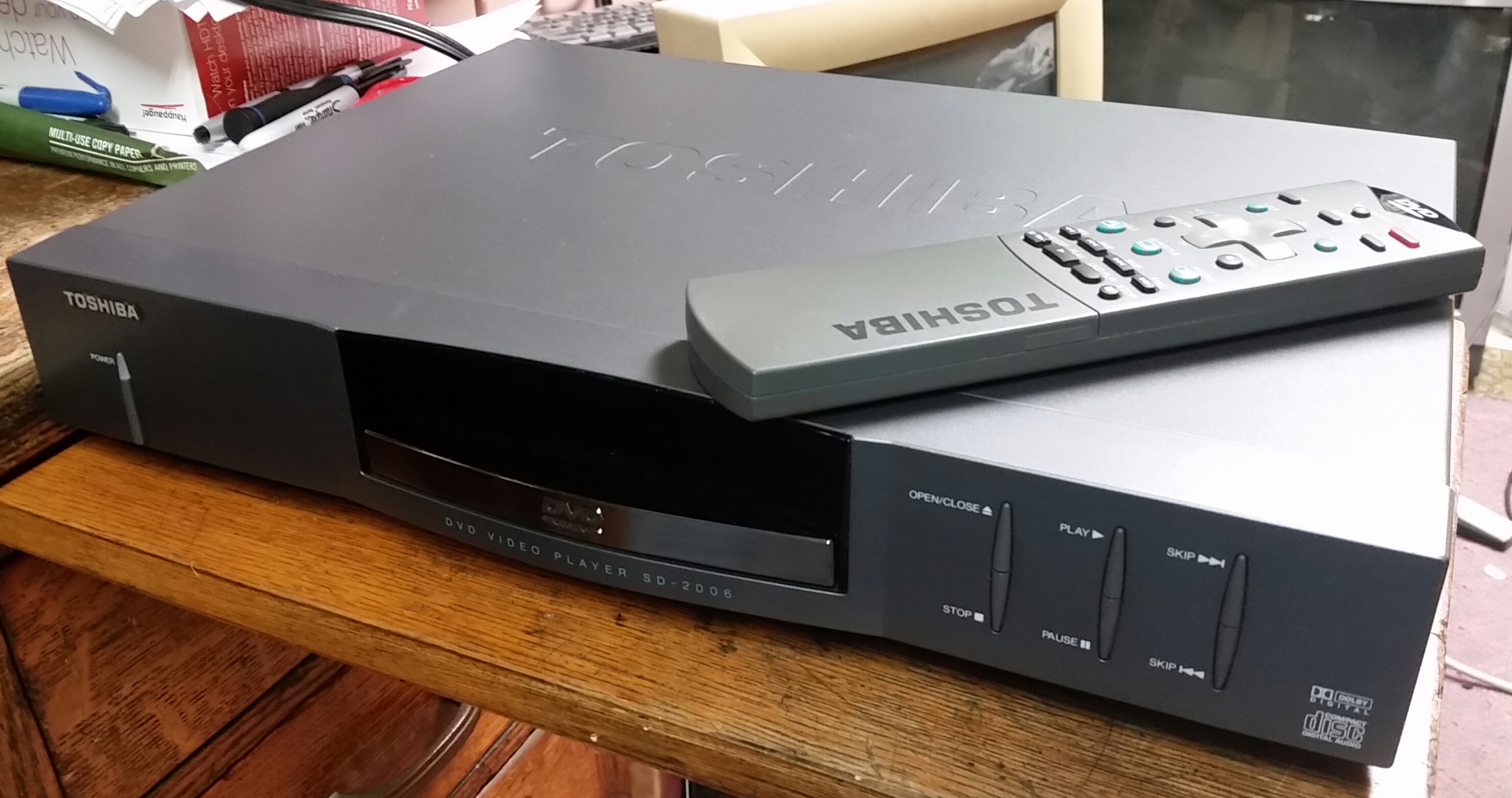 технологии второй половины 20 века: Toshiba SD-2006 DVD Player