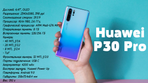 характеристики Huawei P30 Pro