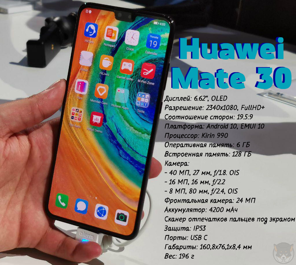 характеристики Huawei Mate 30