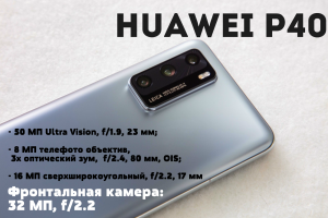 характеристики камеры Huawei P40