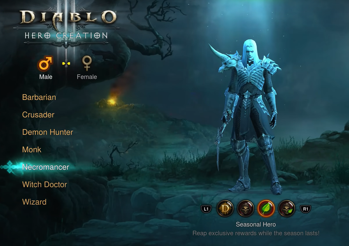 Diablo 3 класи персонажів