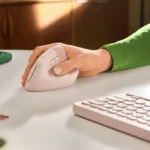 вертикальна бездротова миша logitech
